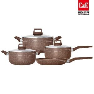 4 pcs Non-Stick Cast Aluminum Cookware Se