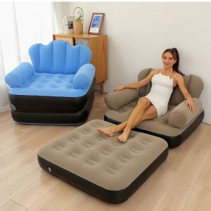 Inflatable Sofa Bed Chair with Ottoman