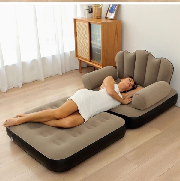 Inflatable Sofa Bed Chair with Ottoman