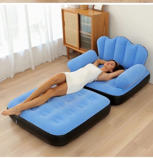 Inflatable Sofa Bed Chair with Ottoman