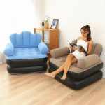 Inflatable Sofa Bed Chair with Ottoman