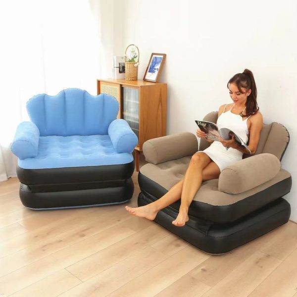 Inflatable Sofa Bed Chair with Ottoman
