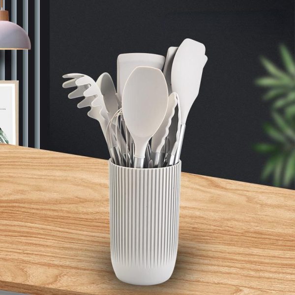 12-Piece Silicone Kitchen Utensil Set with Holder