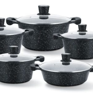 GraniteStone 7-Piece Granite-Coated Nonstick Cookware Set