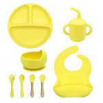 Baby Puzzy Silicone Feeding Tableware Set