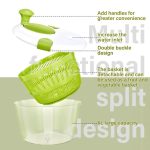 5 L Large Salad Spinner and Keeper with Colander and Serving Bowl