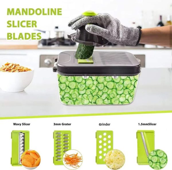 22-in-1 Mandoline Slicer and Vegetable Chopper Set