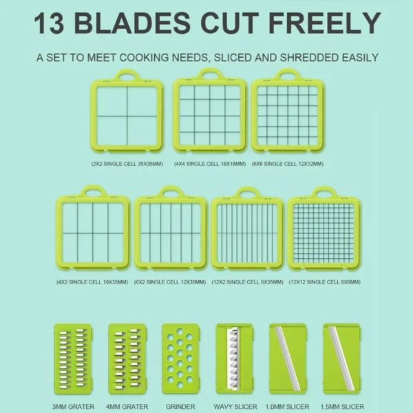 22-in-1 Mandoline Slicer and Vegetable Chopper Set