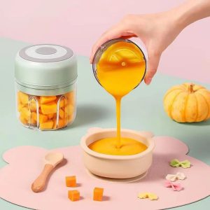 Mini USB Rechargeable Food Processor with 100 ml & 250 ml Cups