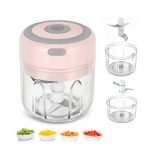 Mini USB Rechargeable Food Processor with 100 ml & 250 ml Cups