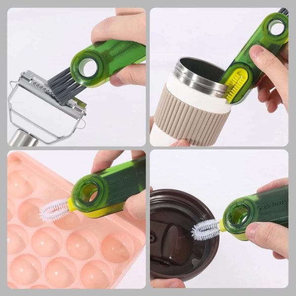 3-in-1 Multifunctional Bottle Cleaning Brush
