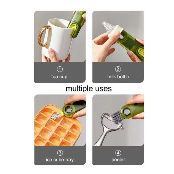 3-in-1 Multifunctional Bottle Cleaning Brush