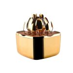 24-Piece Gold Cutlery Set for 6 People