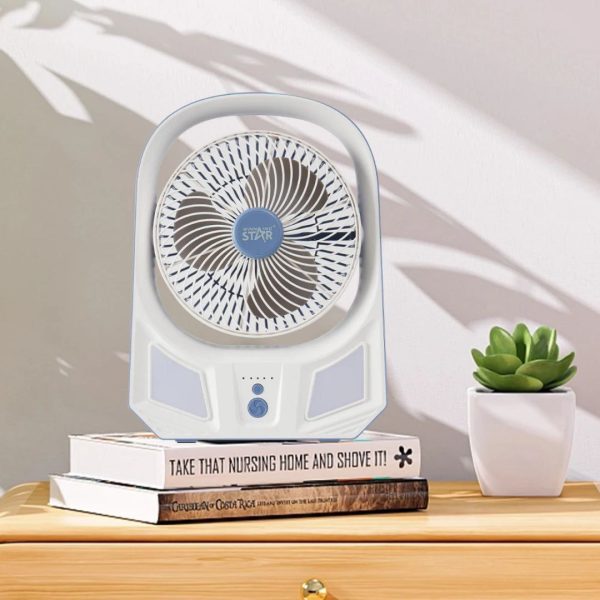 Winning Star ST-4063 LED Light Table Fan with USB Charging