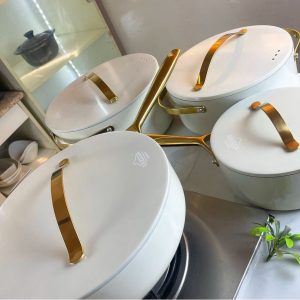 Uakeen 8-Piece Granite Non-Stick Cookware Set