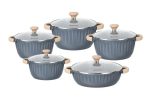 Momcoc 5-Piece Granite Non-Stick Cookware Set