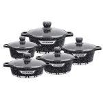 Life Smile 5-Piece Granite Coated Non-Stick Serving Dishes