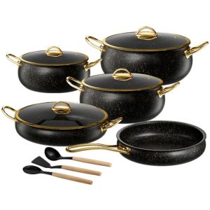 5-Piece Granite Non-Stick Cookware Set