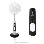 18-Inch Rechargeable Solar Fan with LED Lights