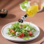 500ml Glass Oil & Vinegar Dispenser with Auto-Flip Spout