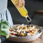 500ml Glass Oil & Vinegar Dispenser with Auto-Flip Spout