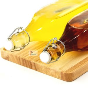 500ml Spatlus Clear Glass Bottle with Flip Cap