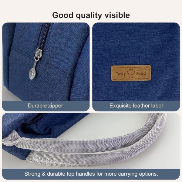 Mziart Insulated Lunch Bag for Work and Travel