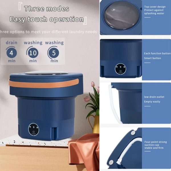 Portable & Foldable Electric Washing Machine (9L)