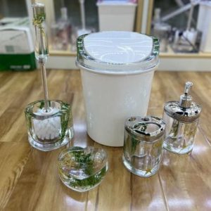 5-Piece Bathroom Organizer Set with Ocean Theme