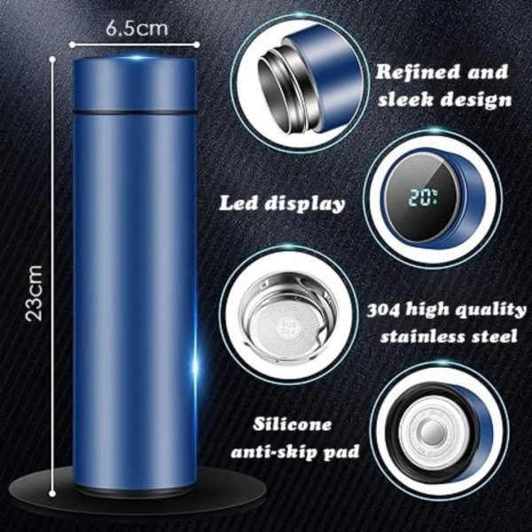 Smart Insulated Flask with LED Temperature Display