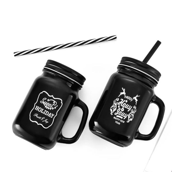 "Time to Travel" Themed Glass Mason Jar
