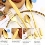 24-Piece Gold Cutlery Set with Egg-Shaped Holder