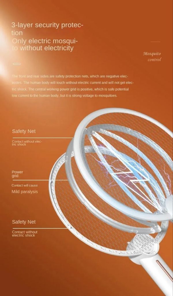 USB Rechargeable Electric Mosquito Swatter
