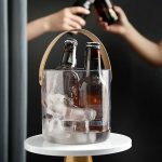 Portable Transparent Mini Ice Bucket and Storage Bin