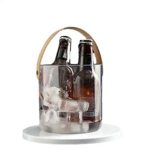 Portable Transparent Mini Ice Bucket and Storage Bin
