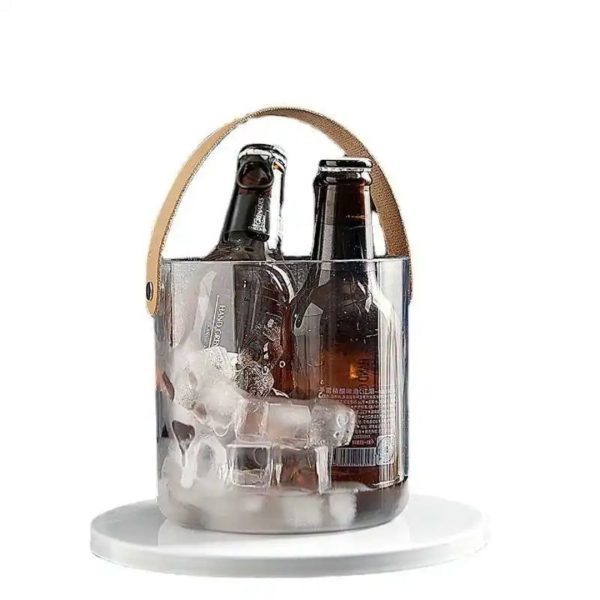 Portable Transparent Mini Ice Bucket and Storage Bin