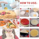 Electric Crepe, Pancake, and Pizza Maker