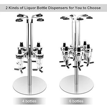 6-Bottle Revolving Liquor Dispenser