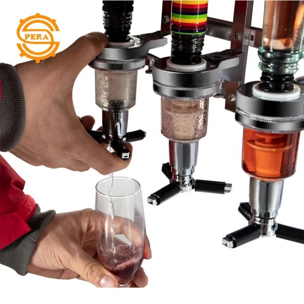 6-Bottle Revolving Liquor Dispenser
