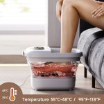 DSP 7.7L 450W Foldable Foot Bath Tub with Massage Rollers