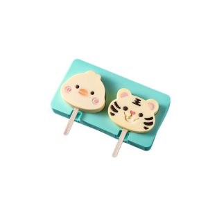 Fun Silicone Ice Cream & Popsicle Molds (Chick & Tiger Design)