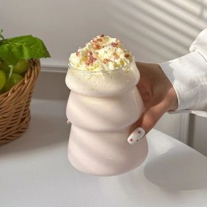 Decorative Glass Storage Jar with Bamboo Lid