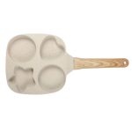 4 holes frying pan