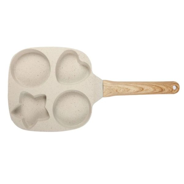 4 holes frying pan