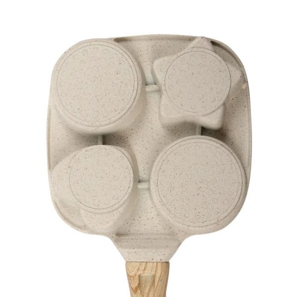 4 holes frying pan