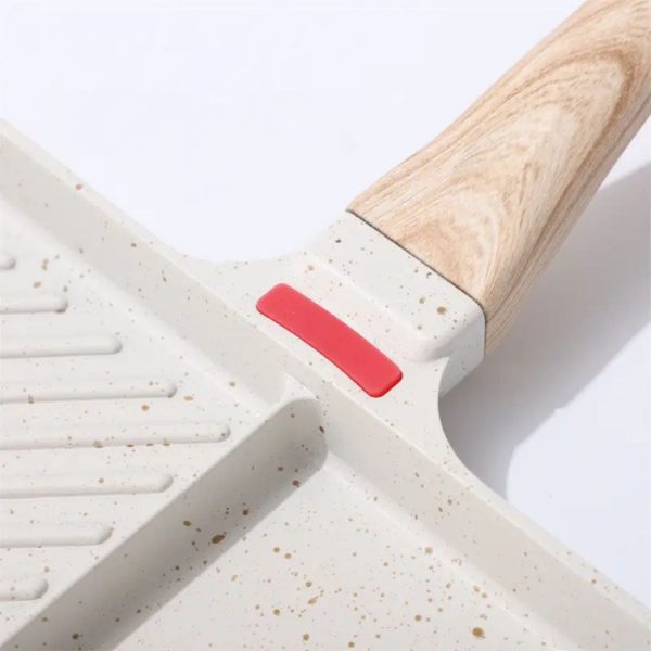 2 compartments frying pan