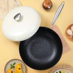 High-Quality Non-Stick Wok Pan with Pebble Design