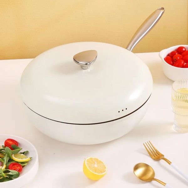 High-Quality Non-Stick Wok Pan with Pebble Design