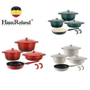 Haus Roland 9-Piece Diecast Non-Stick Cookware Set