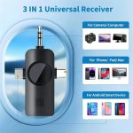 Tx F11-2 3-in-1 Wireless Lavalier Microphone with Noise Cancellation